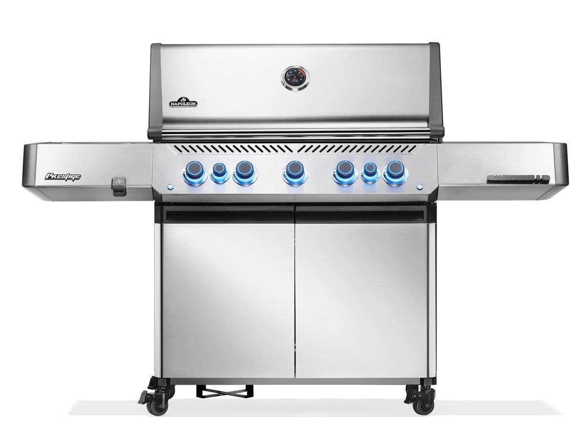 Napoleon - Barbecue à gaz Prestige 665 inox + Housse + 2 meubles de rangement tablette - Napoléon - Image 3