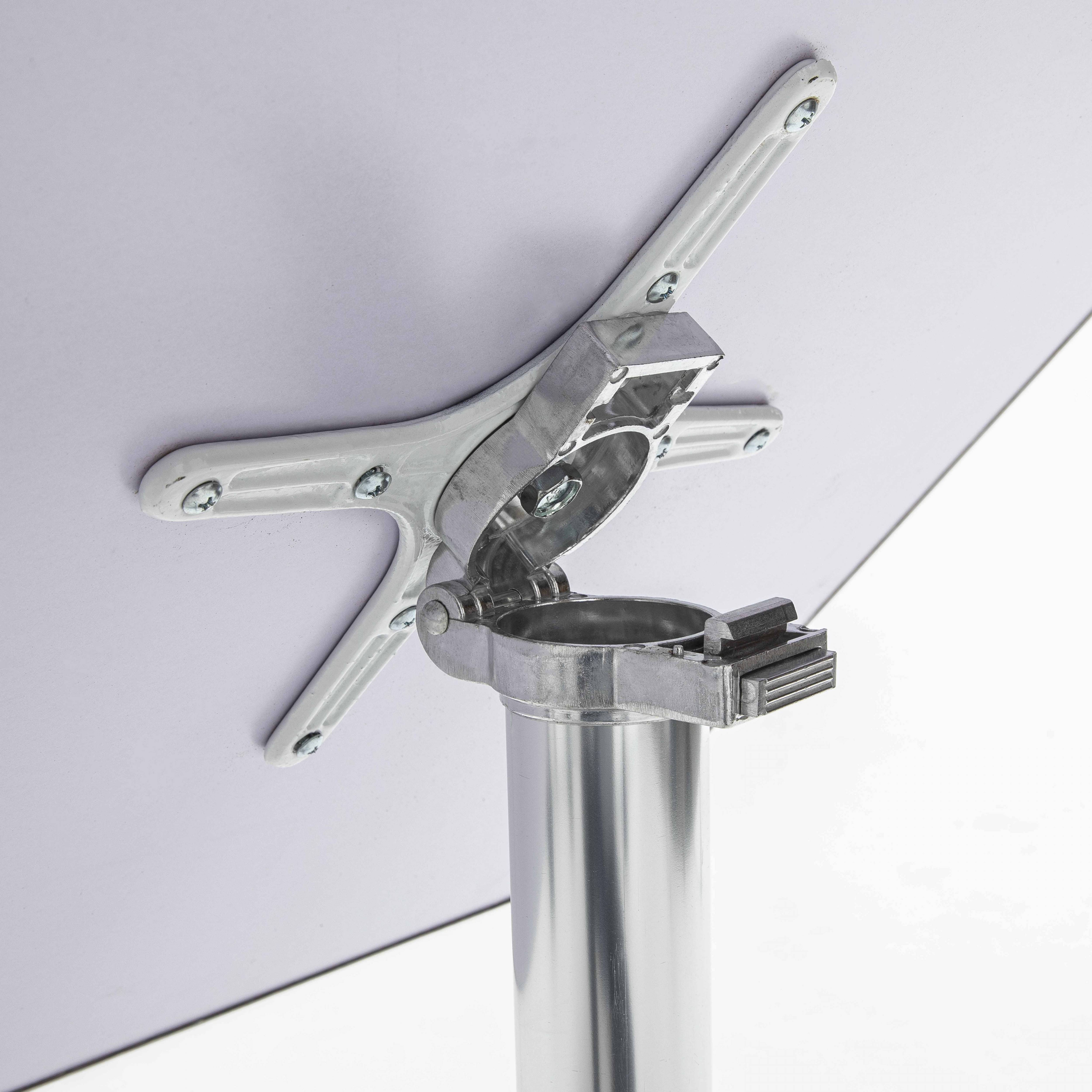Oviala - Ensemble table de jardin bistrot inclinable et 2 chaises aluminium Brixton - Oviala - Imagen 5