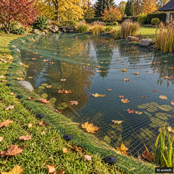 Aquagart - Filet de bassin 16 m x 6 m filet à feuilles, filet, filet de protection contre les oiseaux, robuste - Image 8