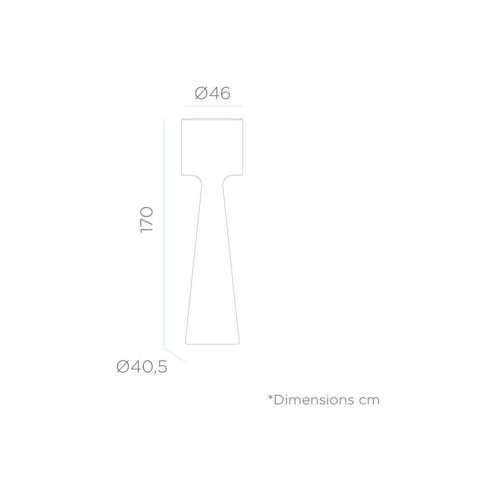 Lampadaire extérieur à led Grace 170 cm Batterie rechargeable - Imagen 3