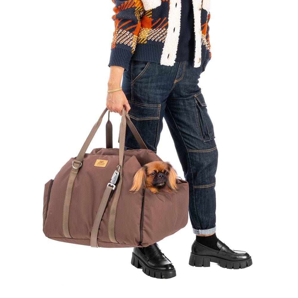 Ferplast - Ferplast Sac Transport Chien, avec Bandoulière et Poignées, Coussin Réversible, Fixation au Siège et Mousqueton Magnétique, 52 × 46 x h 35 cm, CRUISER - Imagen 4