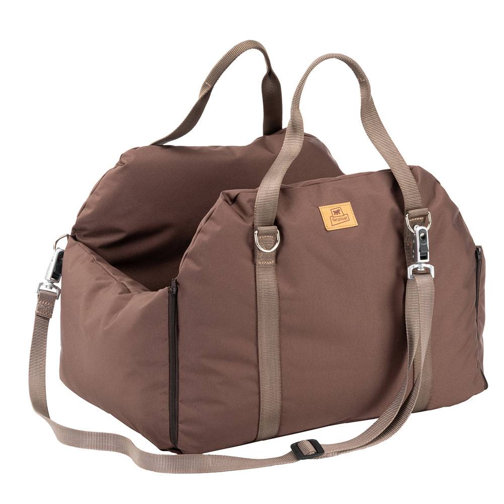 Ferplast - Ferplast Sac Transport Chien, avec Bandoulière et Poignées, Coussin Réversible, Fixation au Siège et Mousqueton Magnétique, 52 × 46 x h 35 cm, CRUISER - Imagen 1