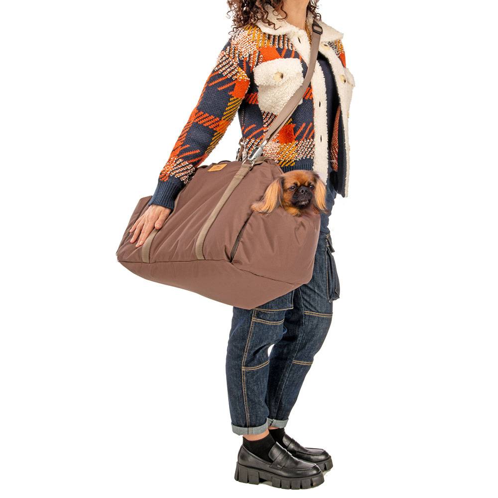 Ferplast - Ferplast Sac Transport Chien, avec Bandoulière et Poignées, Coussin Réversible, Fixation au Siège et Mousqueton Magnétique, 52 × 46 x h 35 cm, CRUISER - Imagen 3