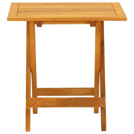 Ensemble de 3 pcs Bain de soleil - Transats - Chaises longues et repose-pieds et table Acacia solide - MEUBLE PRO - Image 7