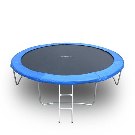 Trampoline pour enfant 12Ft ø366cm avec coussin de protection Bleu, Echelle et Filet de sécurité JUMP4FUN - Image 8
