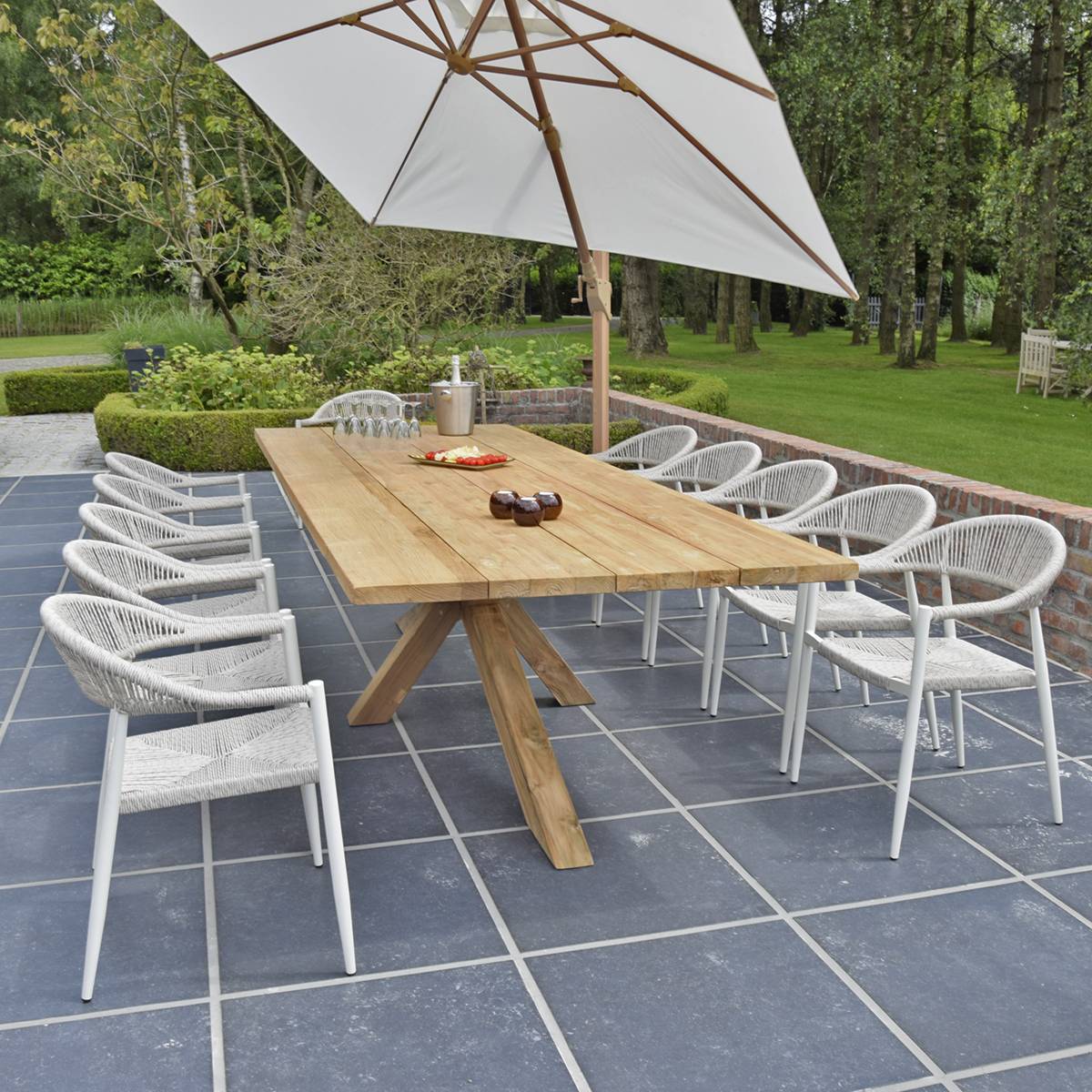 Table en teck recyclé 300 cm, Conceptual - Gecko Jardin - Imagen 6