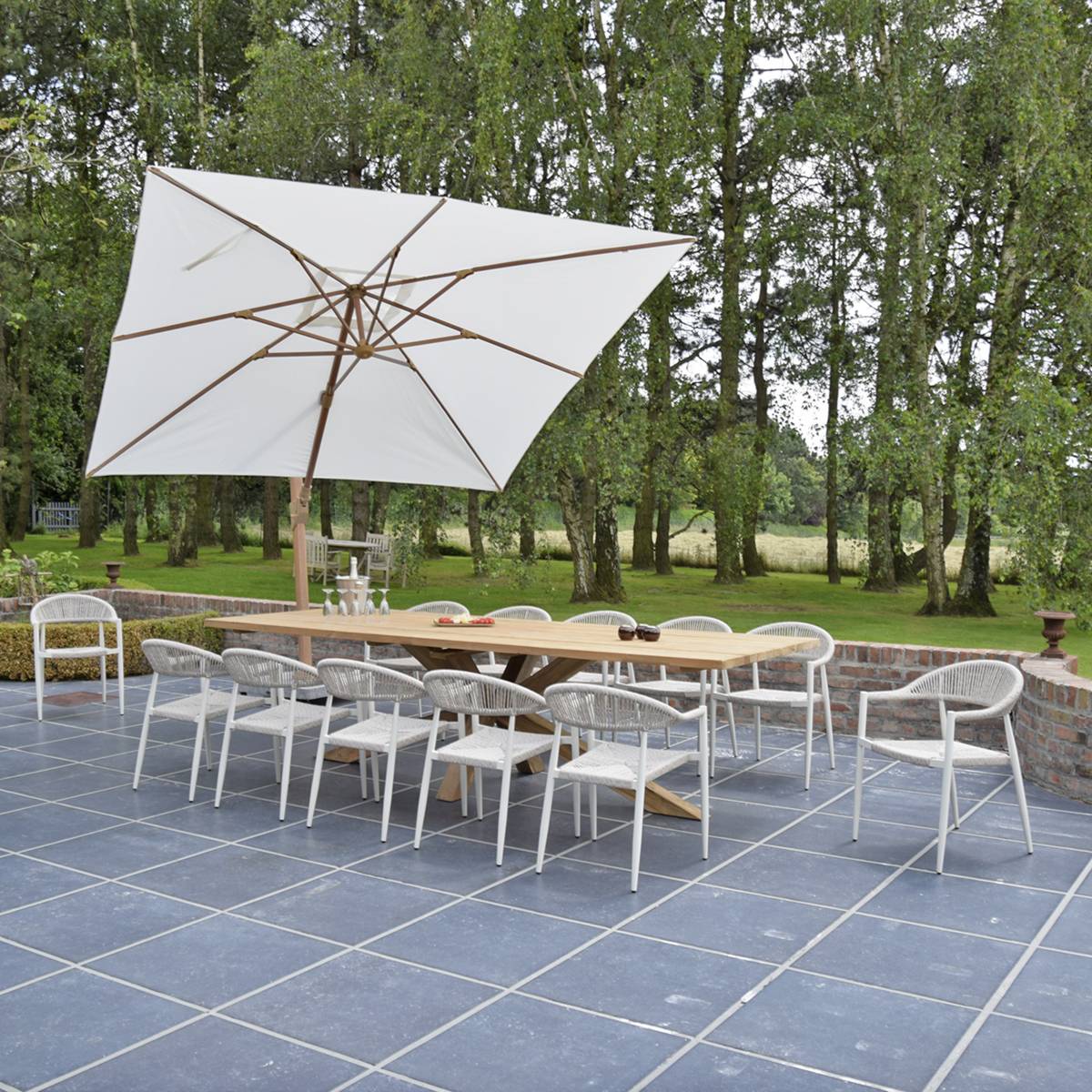 Table en teck recyclé 300 cm, Conceptual - Gecko Jardin - Imagen 3