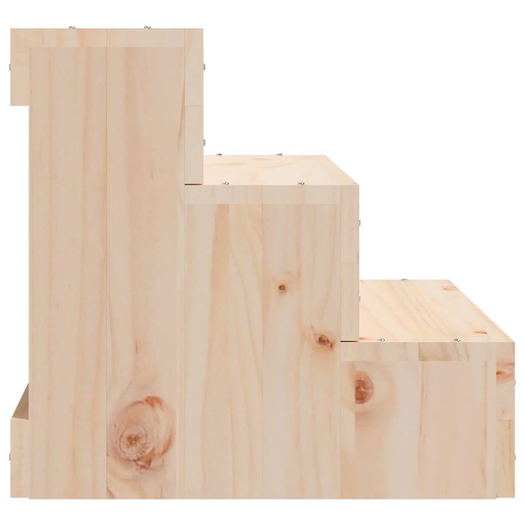 Vidaxl - Escalier pour animaux de compagnie 40x37,5x35 cm Bois de pin vidaXL 822461 - Imagen 6