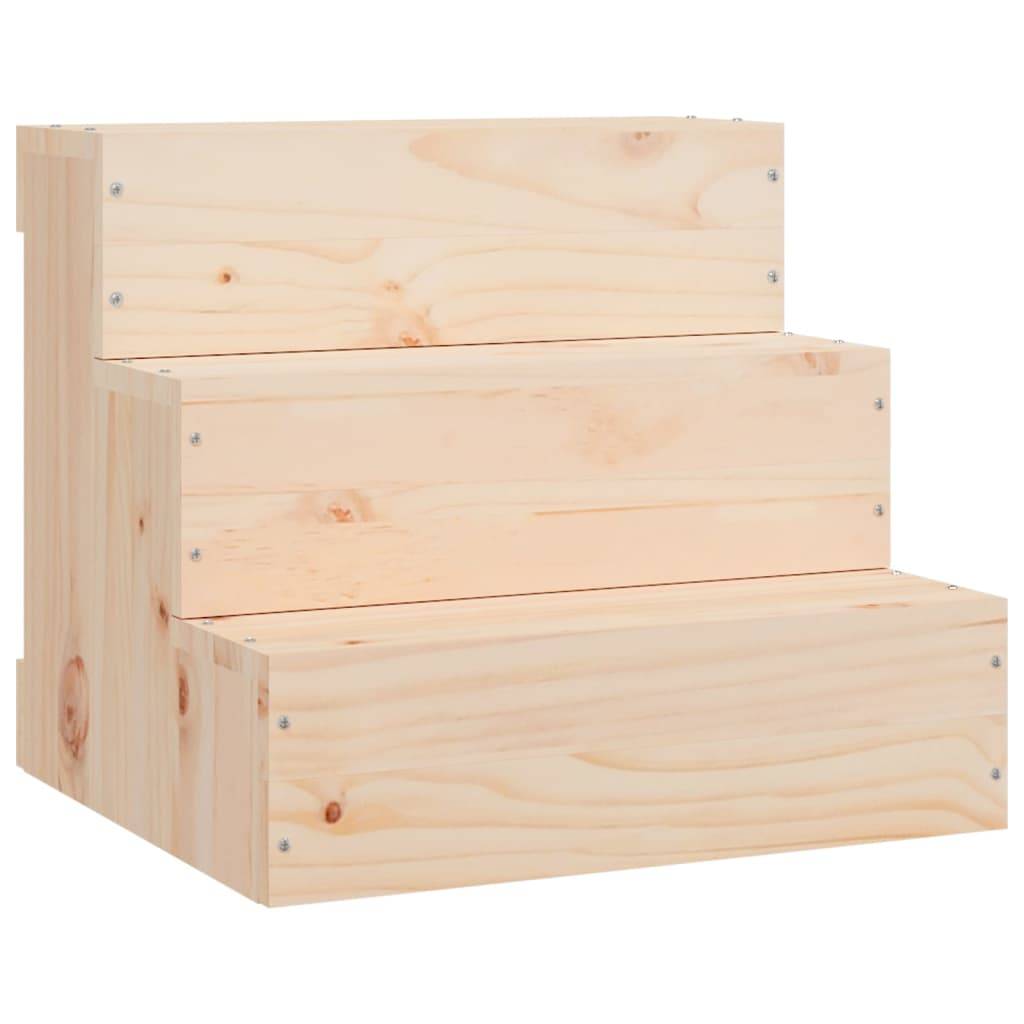 Vidaxl - Escalier pour animaux de compagnie 40x37,5x35 cm Bois de pin vidaXL 822461 - Imagen 2