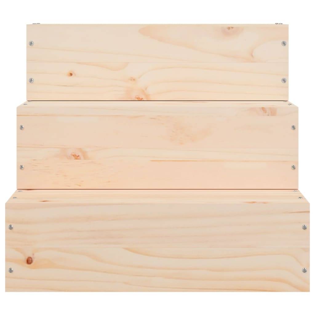 Vidaxl - Escalier pour animaux de compagnie 40x37,5x35 cm Bois de pin vidaXL 822461 - Imagen 5