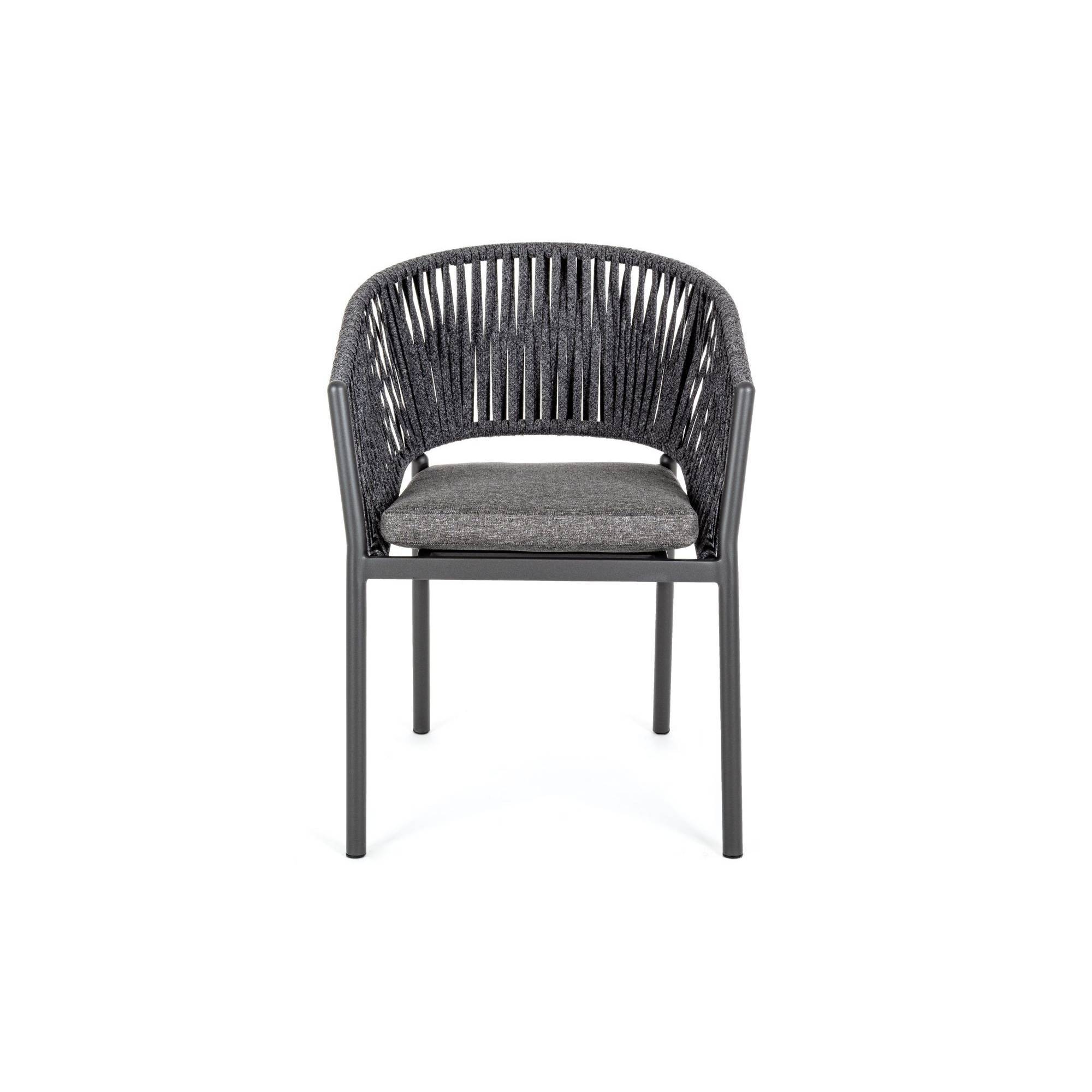 Autre - Fauteuils de jardin en métal et polypropylène (lot de 4) - CANNES - Imagen 7