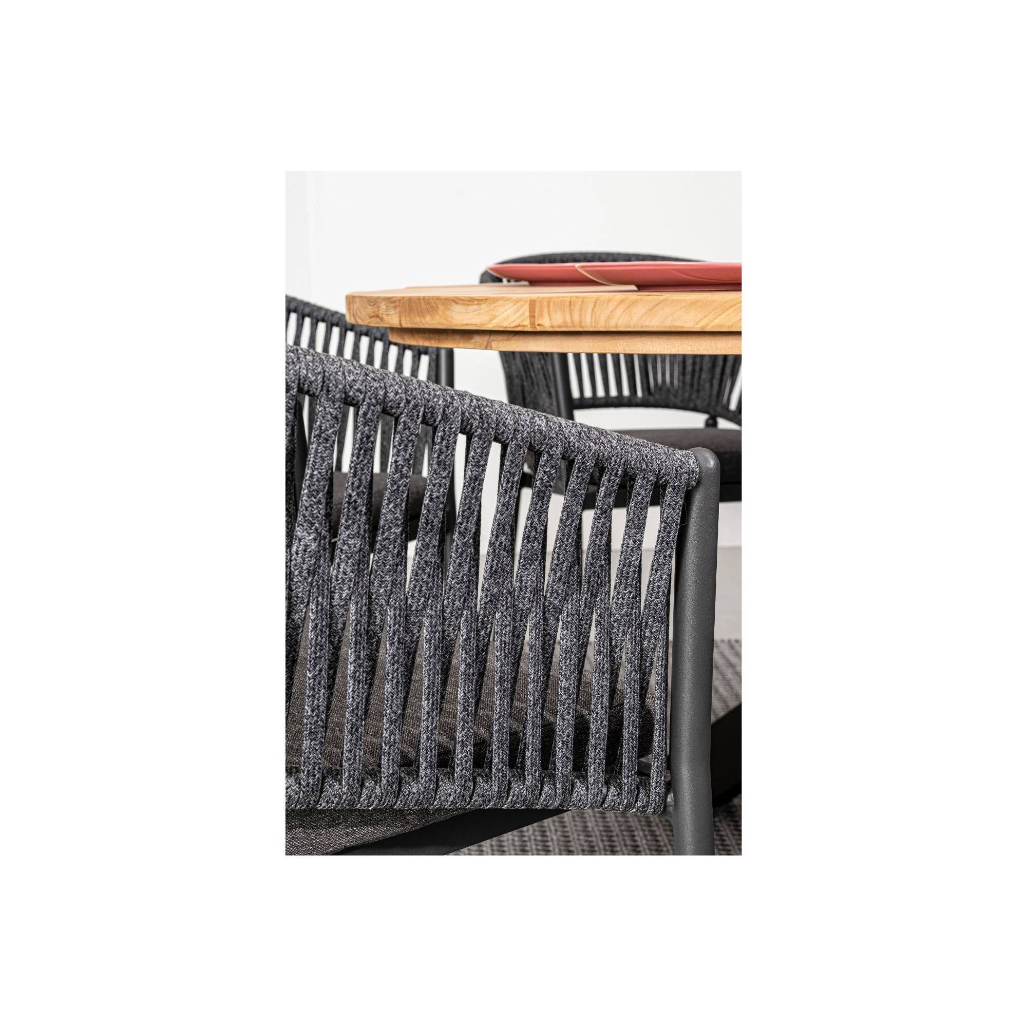 Autre - Fauteuils de jardin en métal et polypropylène (lot de 4) - CANNES - Imagen 5