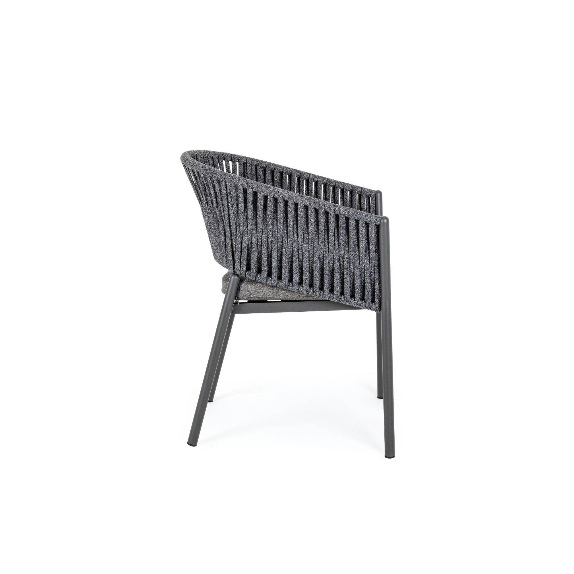 Autre - Fauteuils de jardin en métal et polypropylène (lot de 4) - CANNES - Imagen 8
