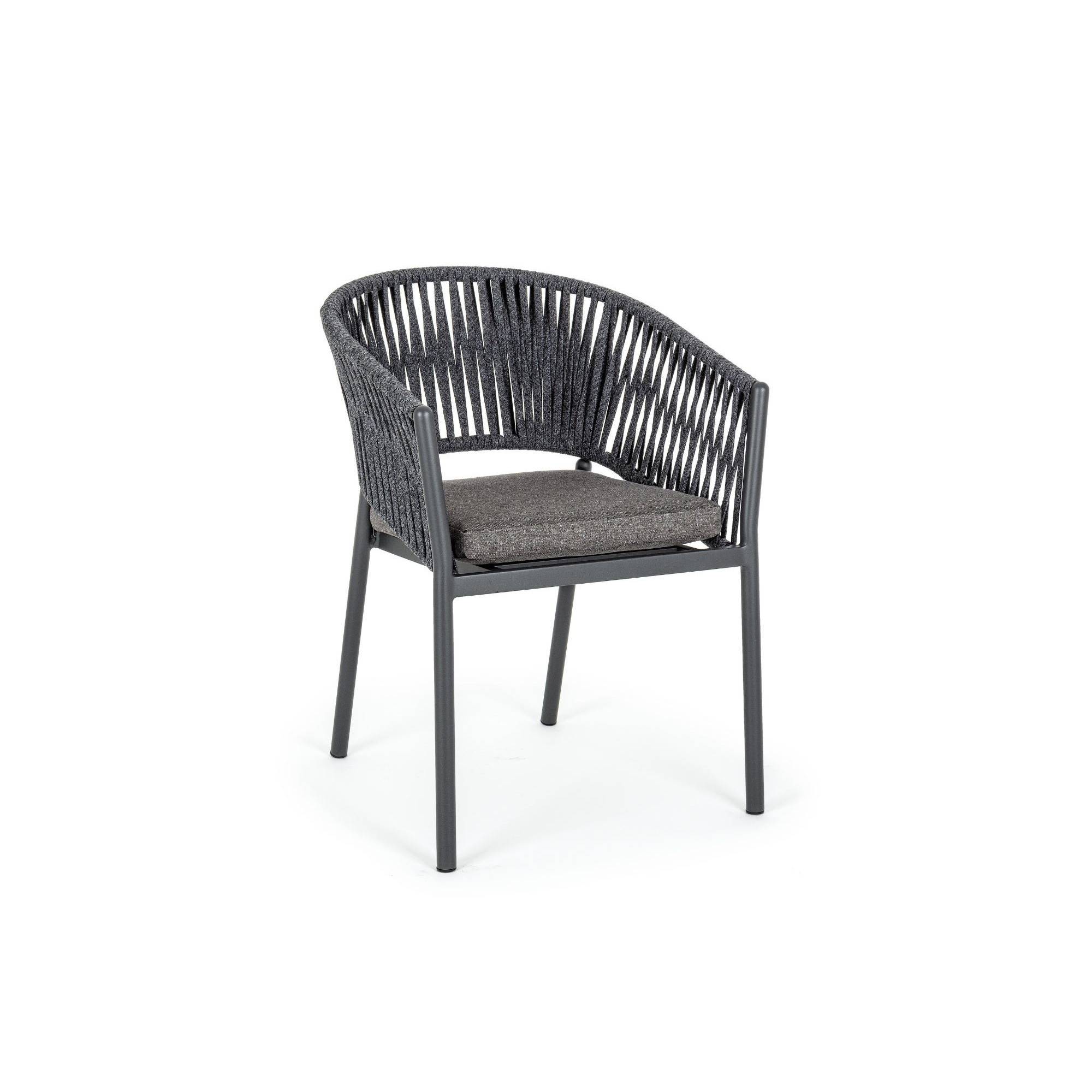 Autre - Fauteuils de jardin en métal et polypropylène (lot de 4) - CANNES - Imagen 6