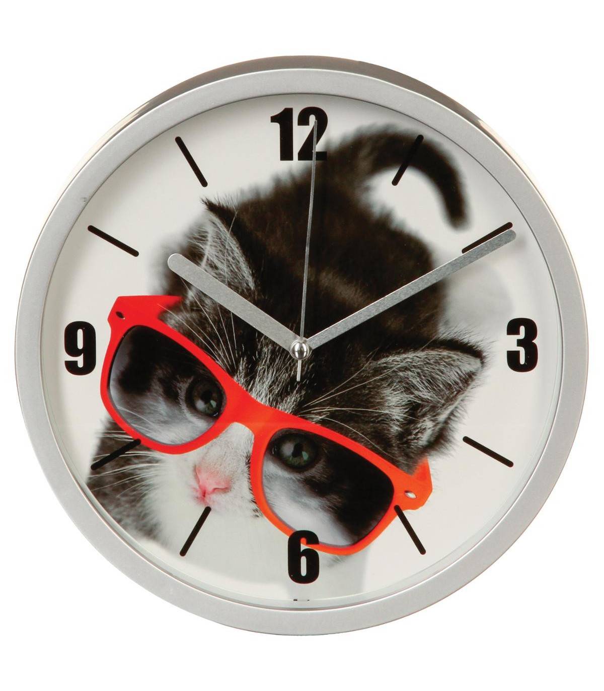 Pendule murale déco Chat D 22 cm - Imagen 1