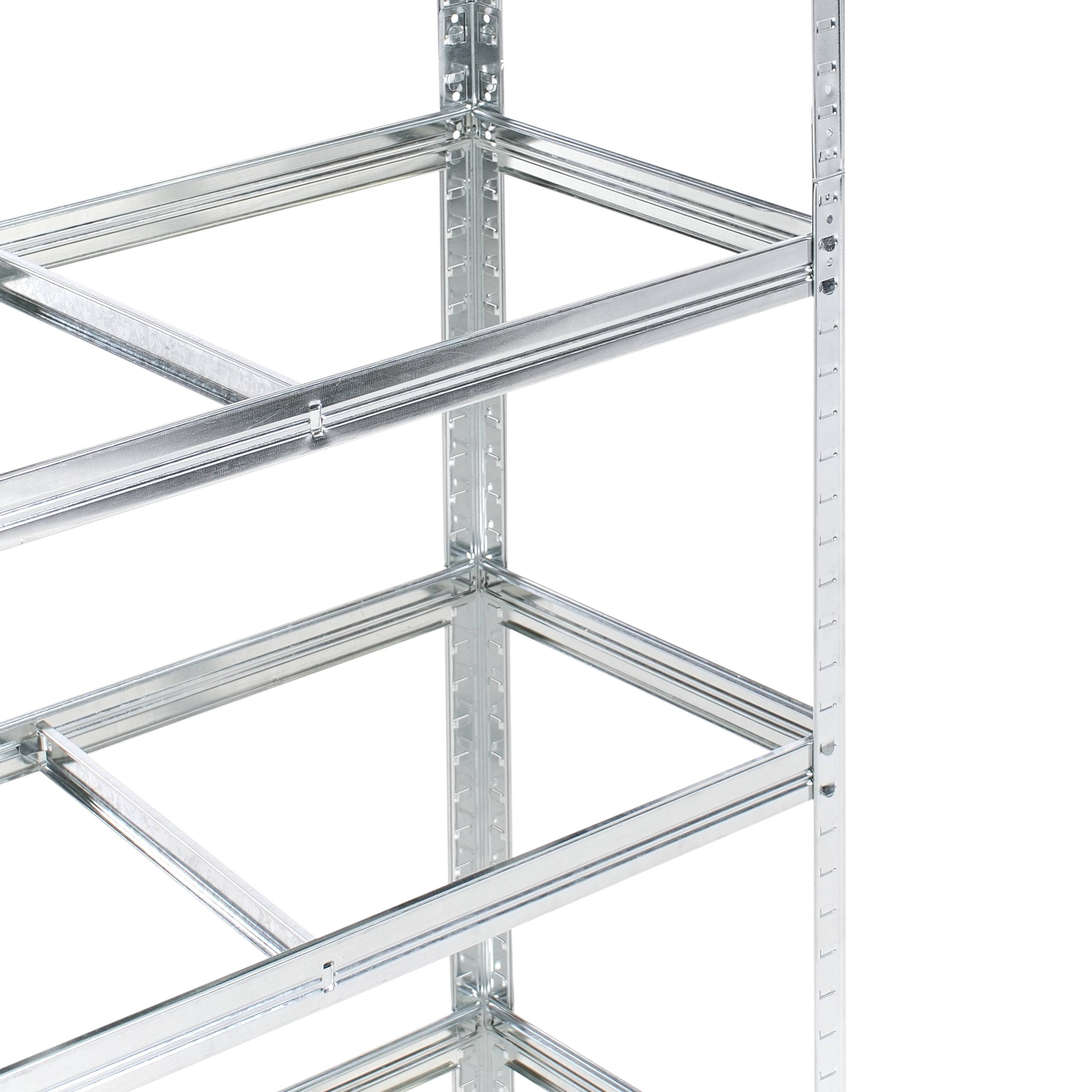 Beliani - Meuble de rangement Acier Argenté XITTA - 75x30x150- Beliani - Image 6