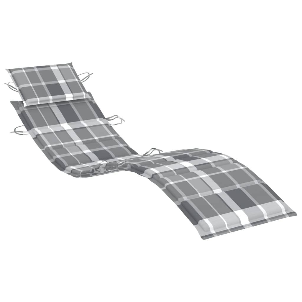 Helloshop26 - Transat chaise longue bain de soleil lit de jardin terrasse meuble d'extérieur avec coussin bois d'acacia solide - Imagen 6
