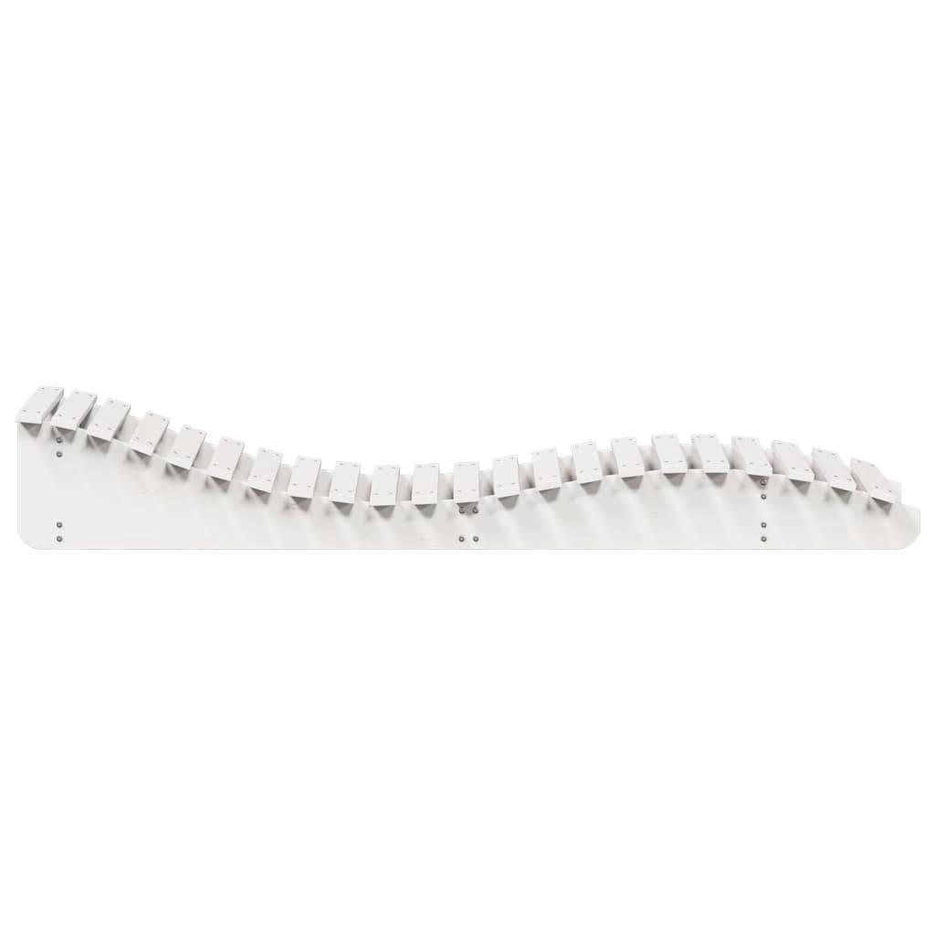 Maison Chic - 2 pcs Chaises longue | Transat | Bain de soleils blanc 205x60x31,5cm bois massif de pin - Image 6