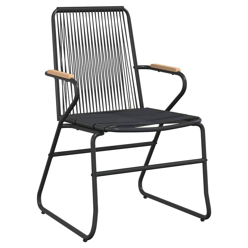 Vidaxl - Ensemble à manger de jardin 5 pcs-Salons de jardin Noir Rotin PVC 849513 - Image 5