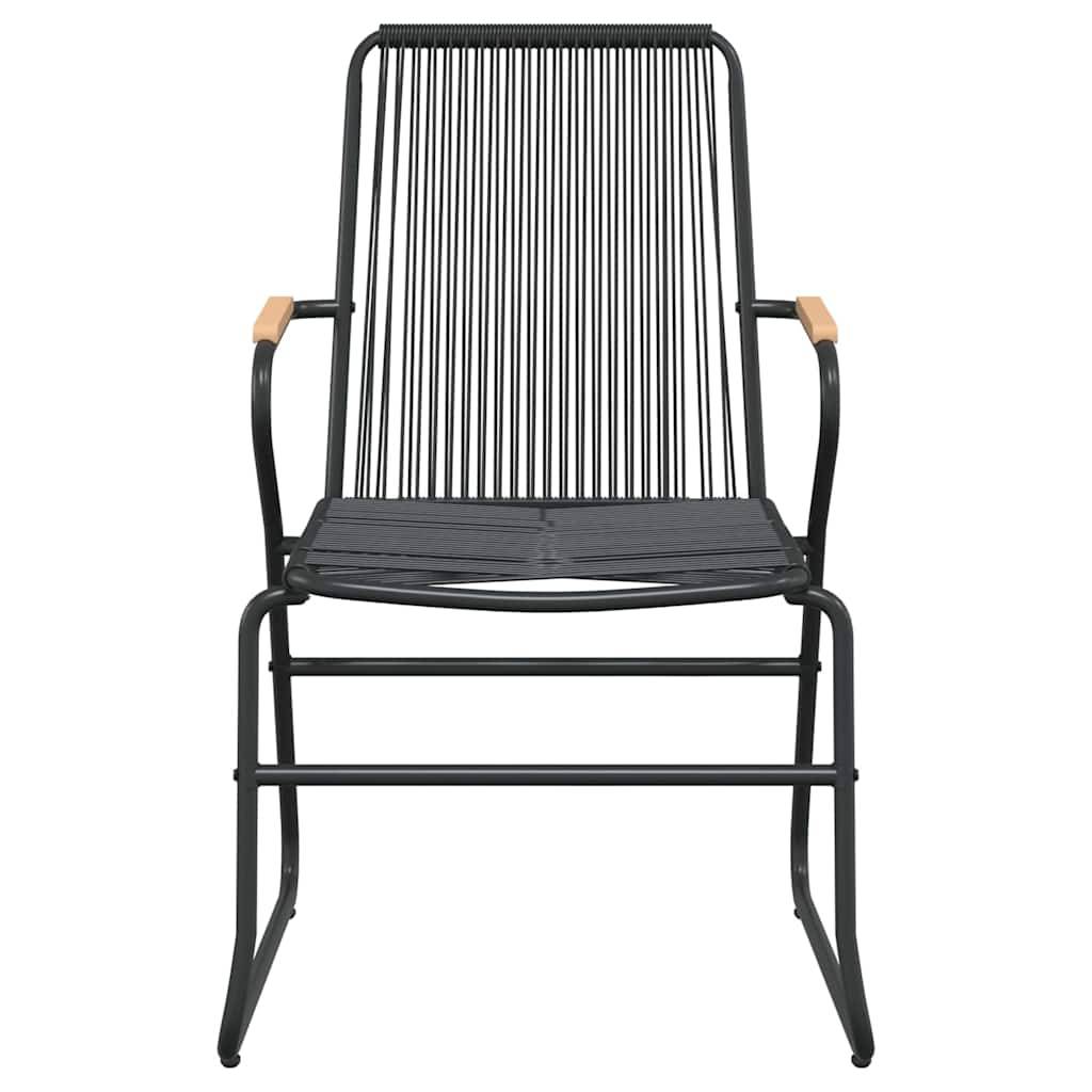 Vidaxl - Ensemble à manger de jardin 5 pcs-Salons de jardin Noir Rotin PVC 849513 - Image 6
