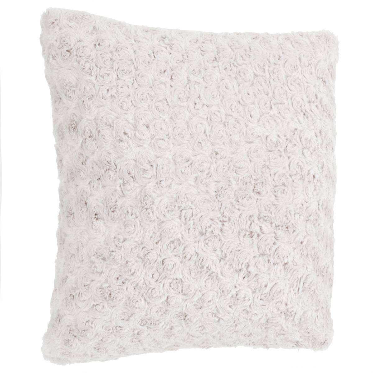 Atmosphera - Coussin "Bouclette" fourrure bouclé beige 45x45cm - Atmosphera Créateur d'intérieur - Imagen 1