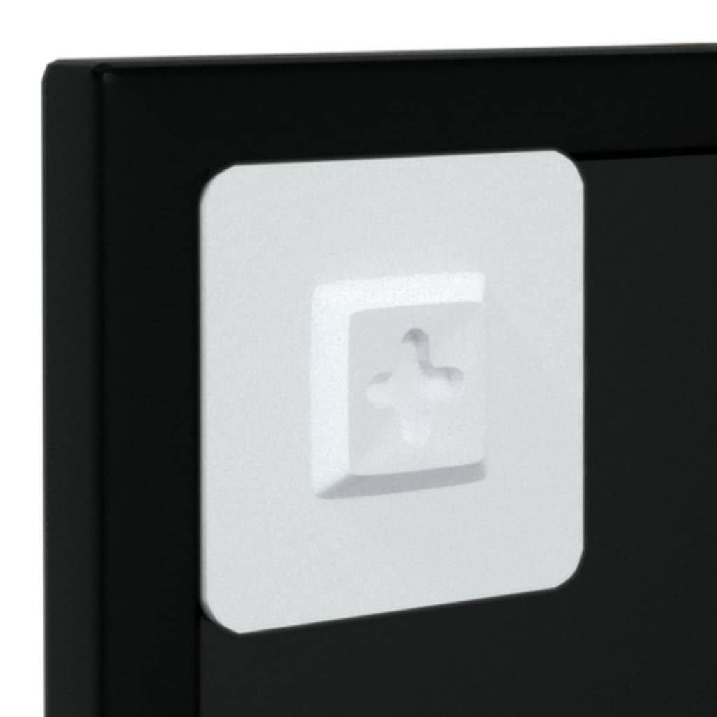 Maison Chic - Miroir mural noir 100x40 cm métal Maison Chic - Image 7