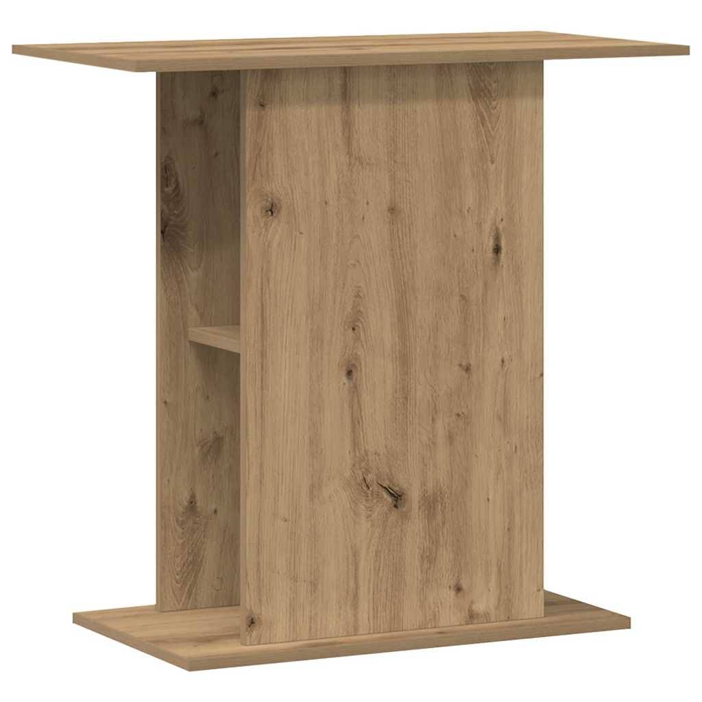 Meuble d'aquarium Bois d'Ingénierie Chêne avec Stockage Ouvert 36x75x72,5 cm - ComfortXL Outdoor Living - Image 2