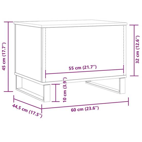Meuble d'aquarium Bois d'Ingénierie Chêne avec Stockage Ouvert 36x75x72,5 cm - ComfortXL Outdoor Living - Image 9