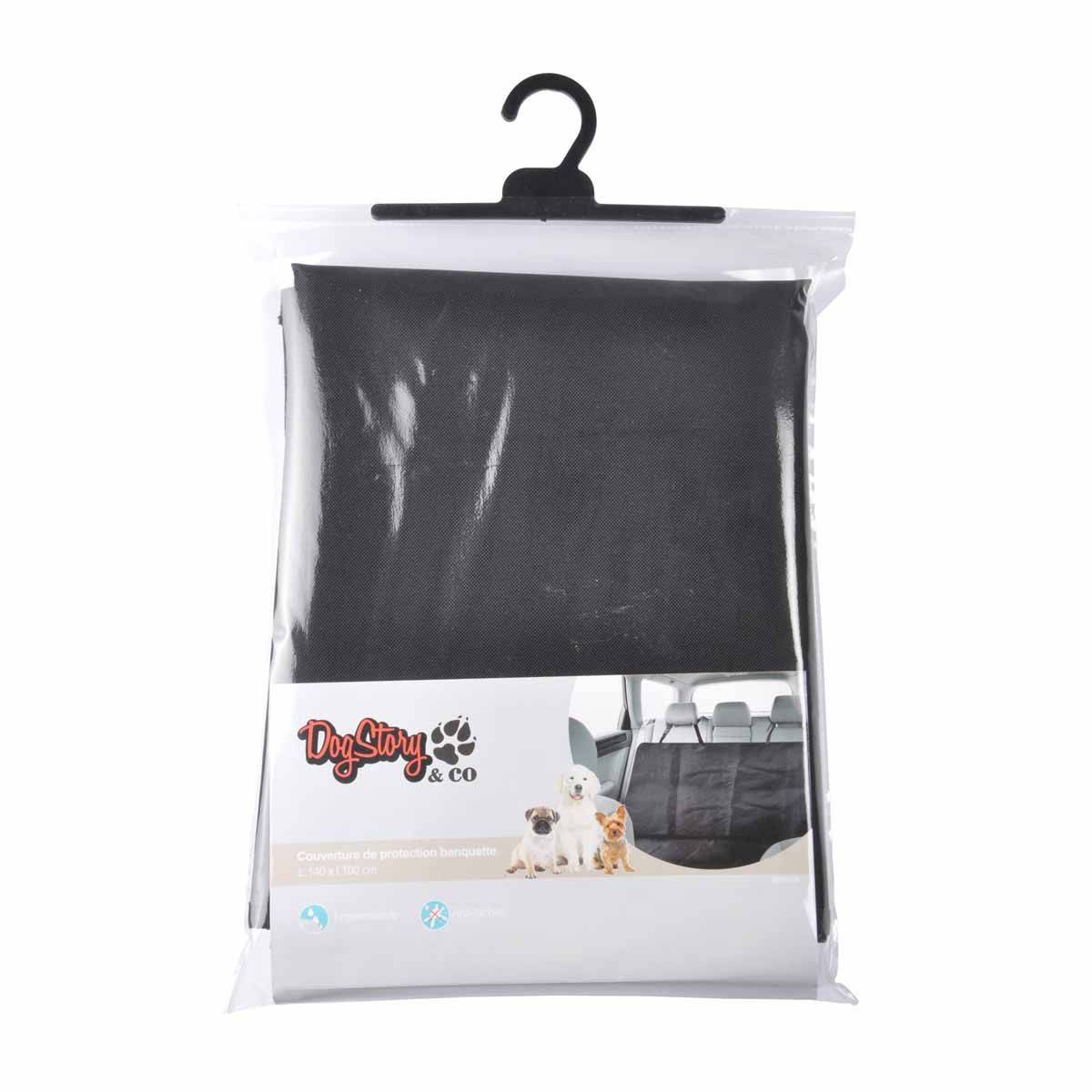Love Story - Housse de Protection Chien "Banquette Auto" 140cm Noir - Image 2