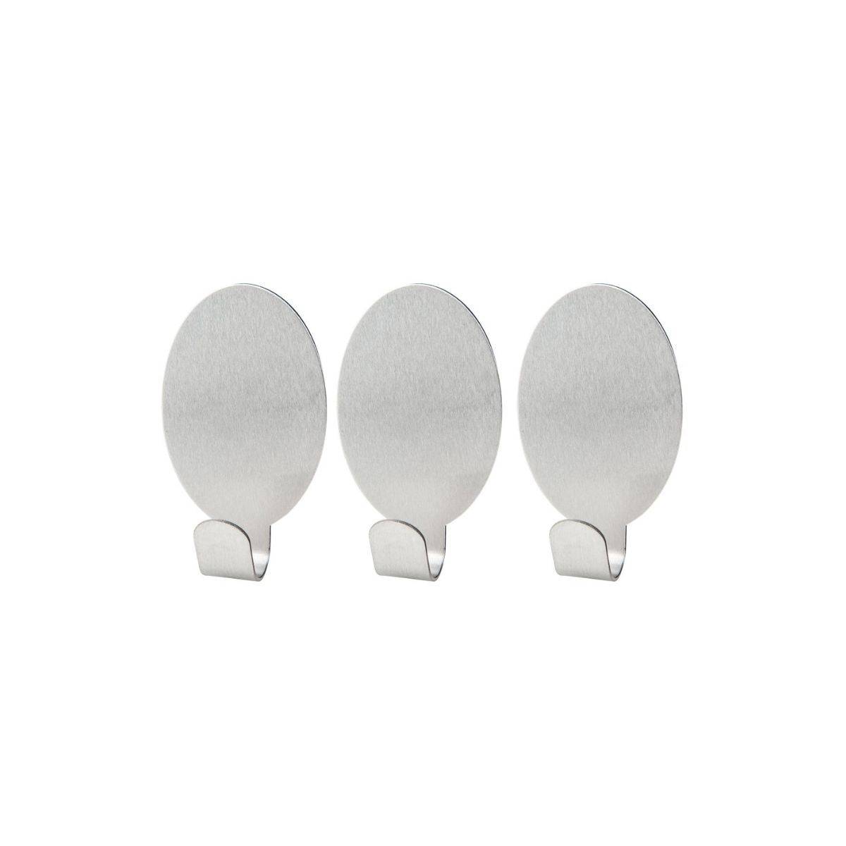 Lot de 3 crochets adhésifs universels ovales Fackelmann Tecno - Image 1