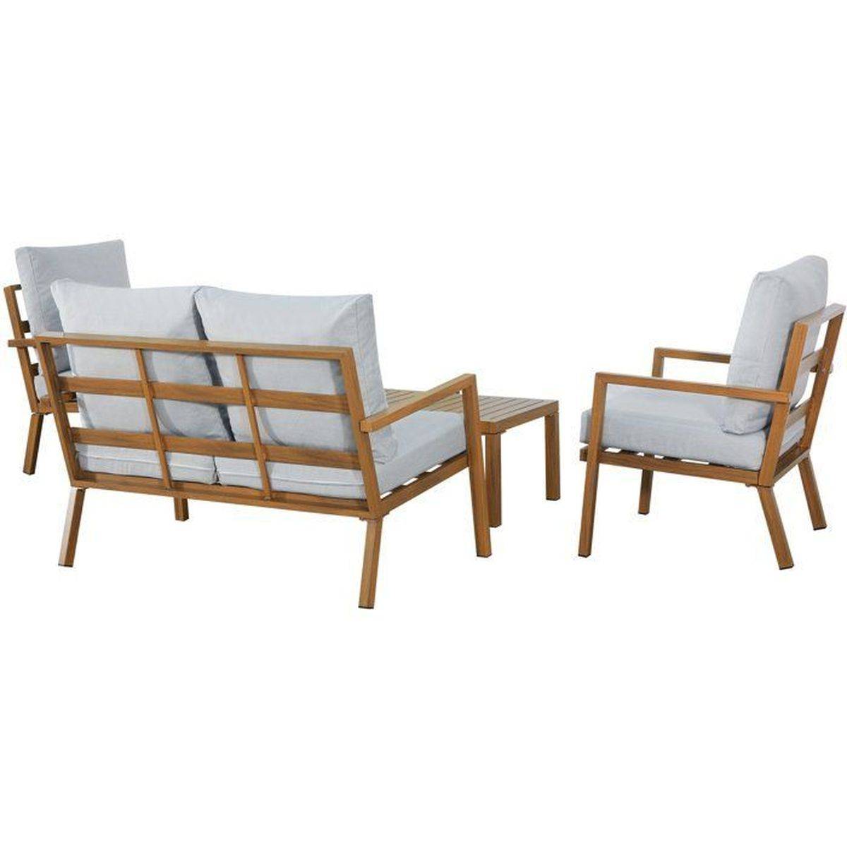 Salon bas de jardin - Aluminium - 4 personnes - CASAIA - Image 8