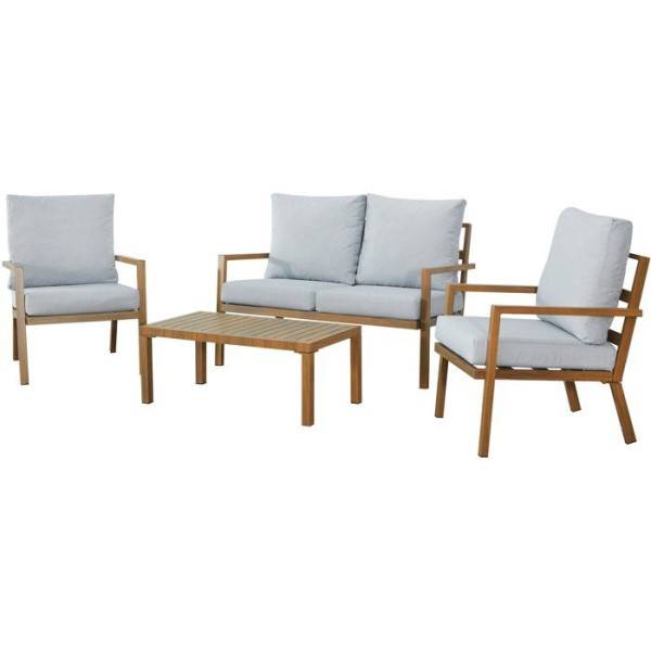 Salon bas de jardin - Aluminium - 4 personnes - CASAIA - Image 4