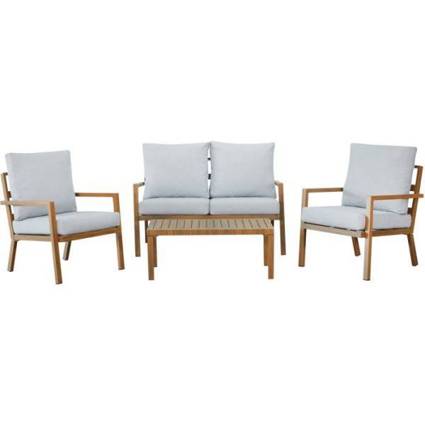 Salon bas de jardin - Aluminium - 4 personnes - CASAIA - Image 3