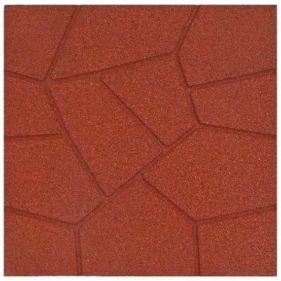 PANGIVO - Pierres de jardin caoutchouc rouge 40.5 x 40.5 x 2 cm - PANGIVO - Image 5