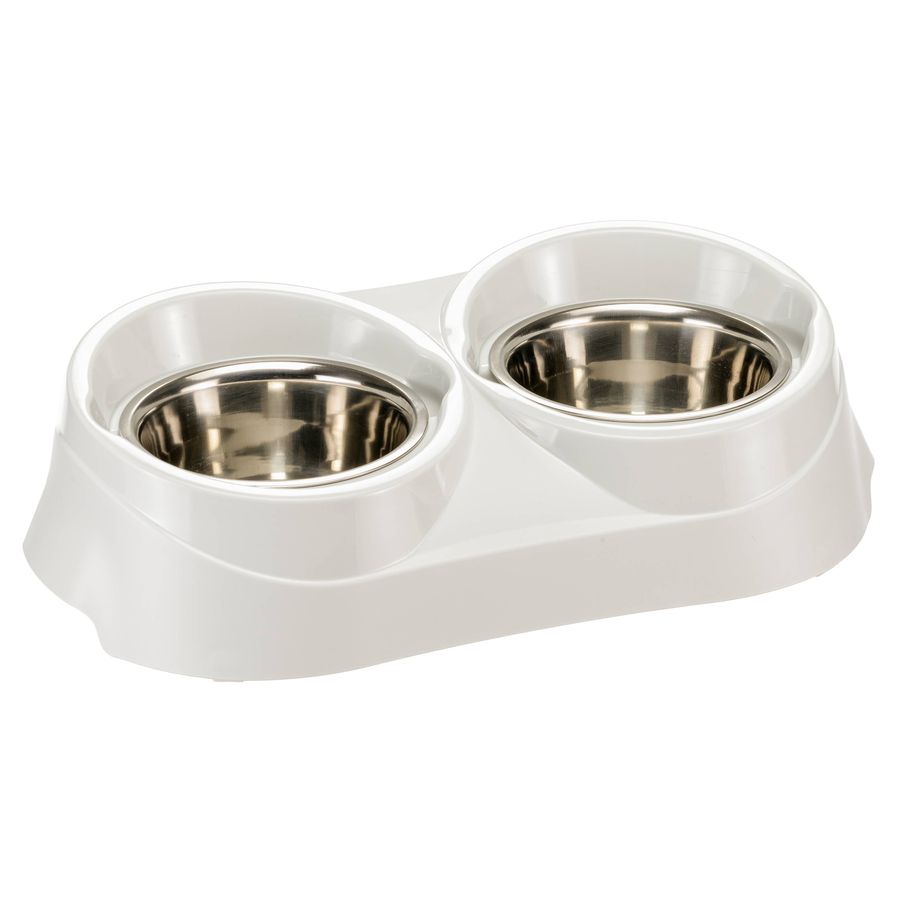 Ferplast - Ferplast Support de gamelle pour chien Duo Feed avec 2 gamelles en acier inoxydable - Système de double alimentation, Antidérapant et écologique pour - Imagen 1