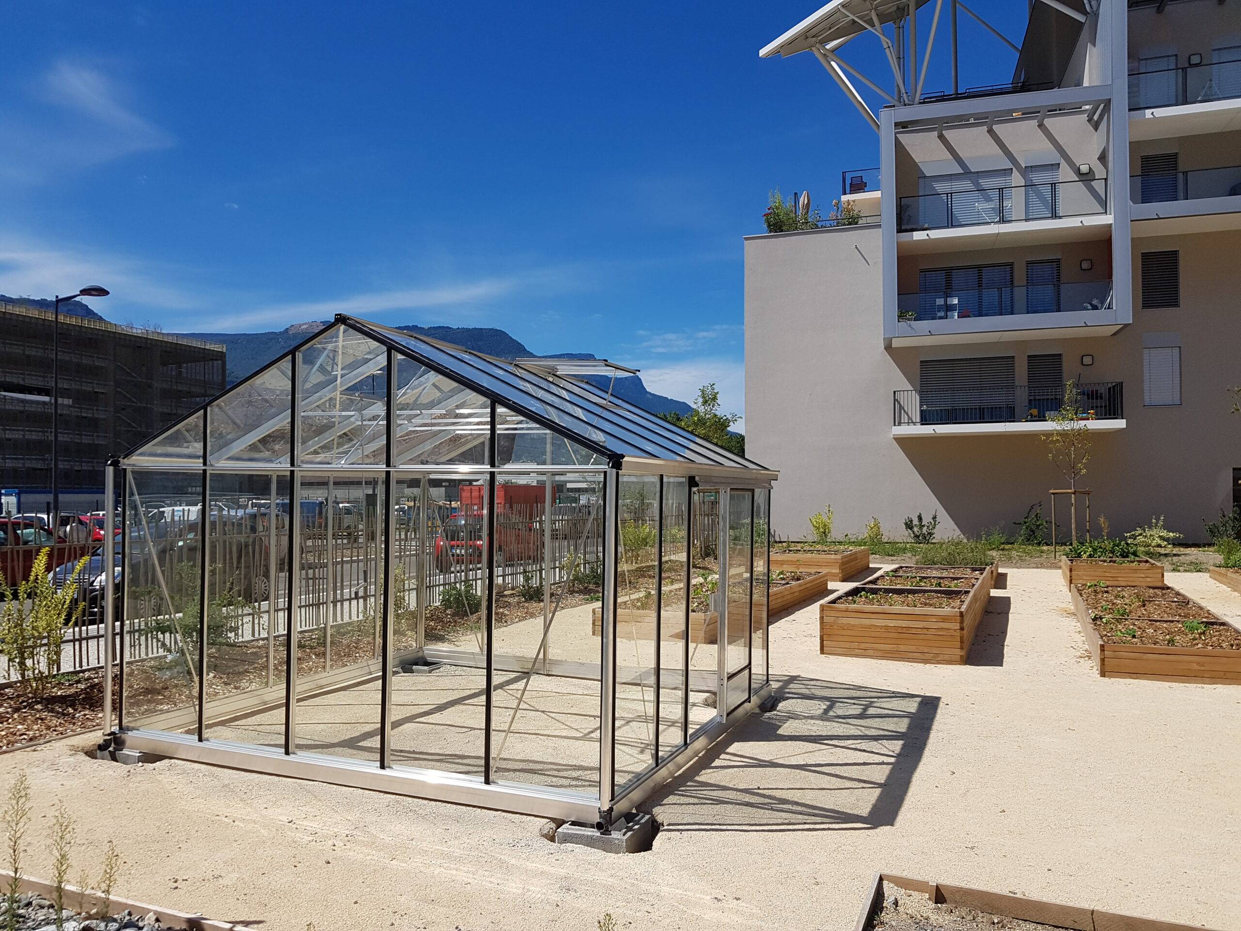 15m²  -  Serre en verre trempé - Euro Plus - Alu - 15m² - ALUMINIUM - L'atelier Des Serres - Imagen 2