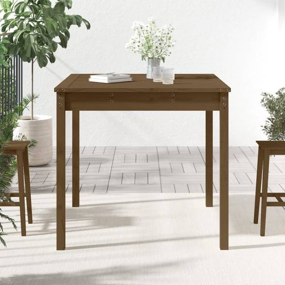 ComfortXL - Table Carrée pour Terrasse 82,5cm en Bois de Pin Massif Finition Marron Miel – ComfortXL Outdoor Living - Image 3