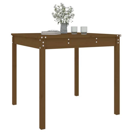 ComfortXL - Table Carrée pour Terrasse 82,5cm en Bois de Pin Massif Finition Marron Miel – ComfortXL Outdoor Living - Image 4