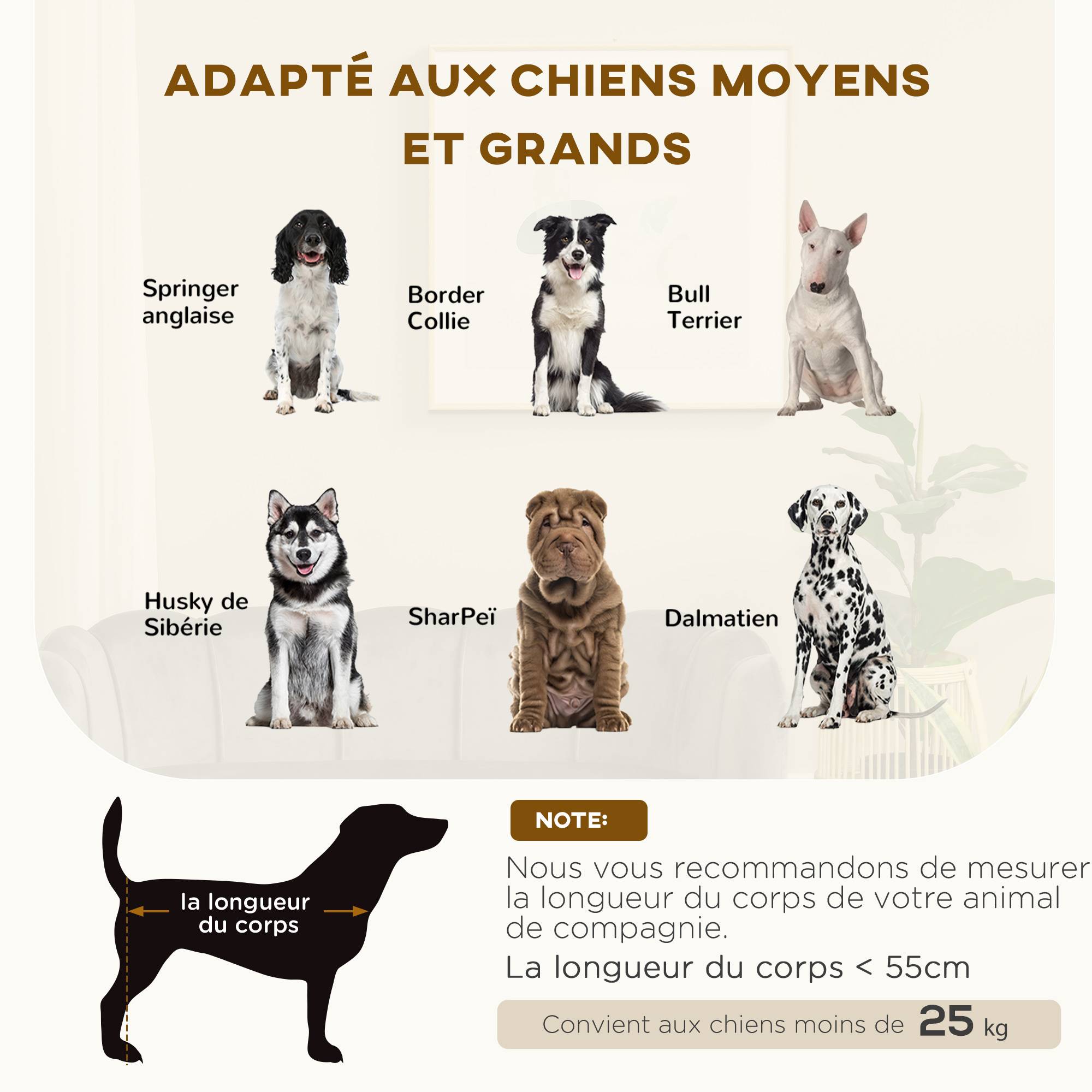 Canapé chien lit pour chien chat coquillage 98L x 60l x 35H cm coussin moelleux velours gris - Image 6