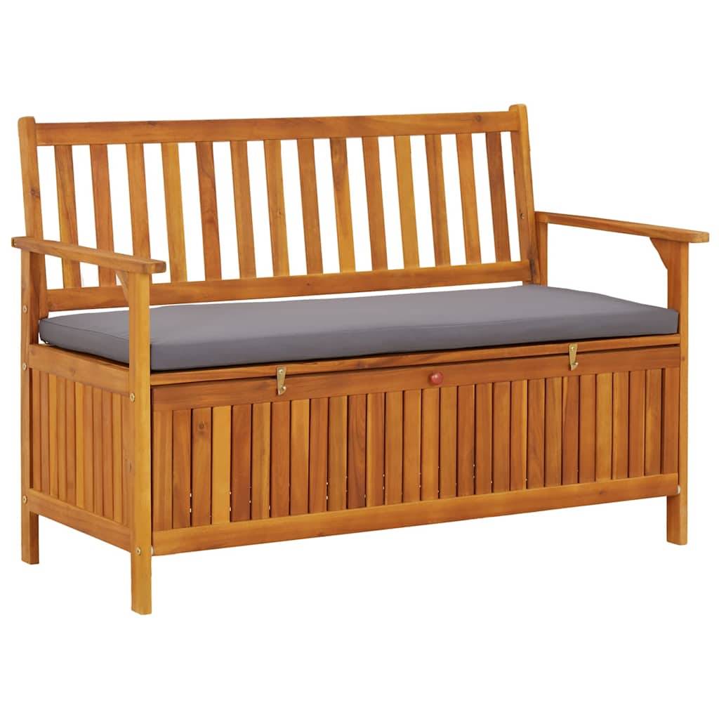 Vidaxl - Banc de rangement de jardin 120 cm Bois d'acacia solide vidaXL 310276 - Imagen 1