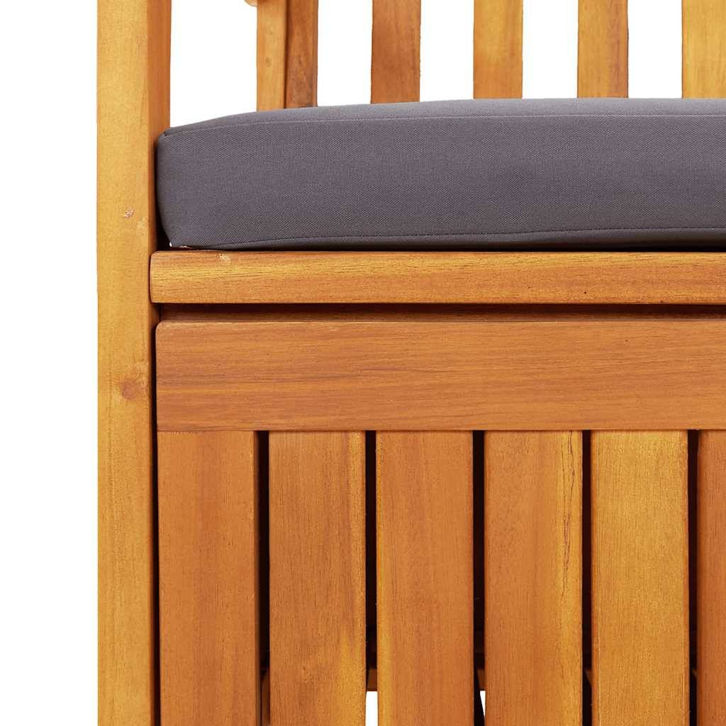 Vidaxl - Banc de rangement de jardin 120 cm Bois d'acacia solide vidaXL 310276 - Imagen 3