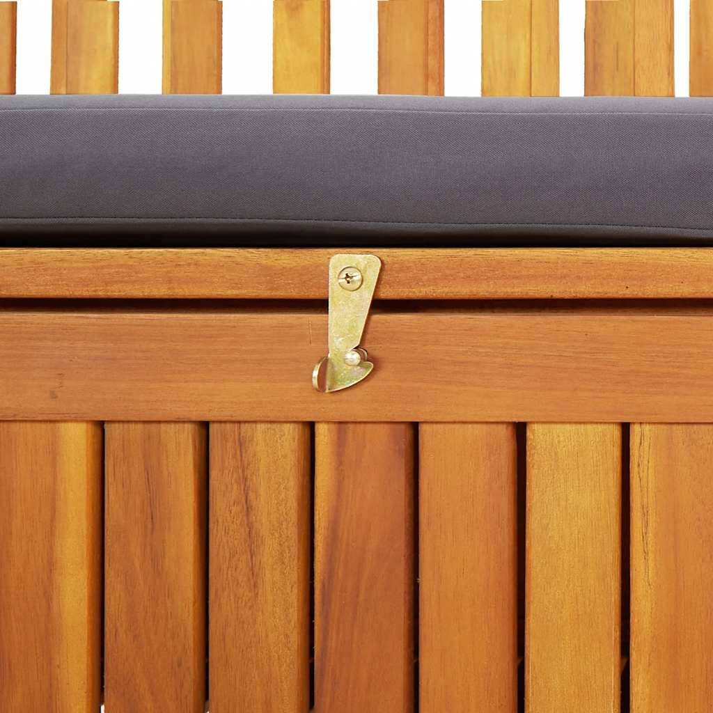 Vidaxl - Banc de rangement de jardin 120 cm Bois d'acacia solide vidaXL 310276 - Imagen 4