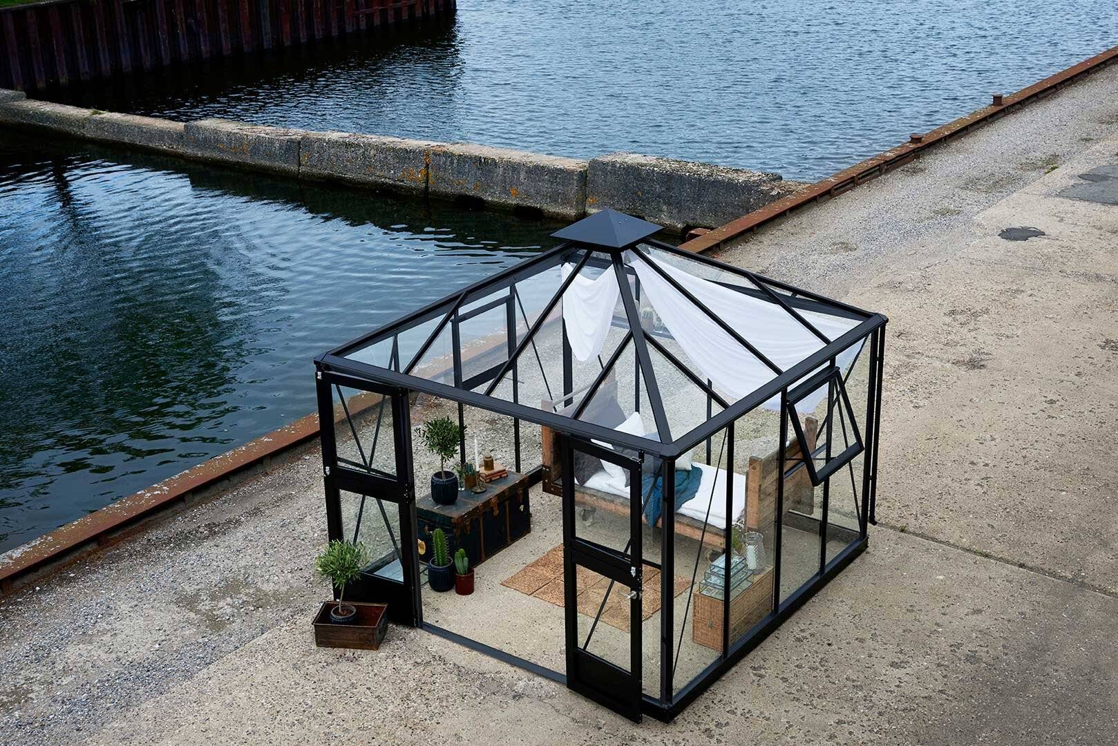 Juliana - Serre en verre trempé 8,8 m² Oase, anthracite - Juliana - Imagen 3