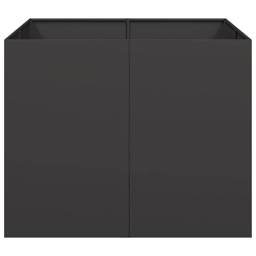 ComfortXL - Très Haut Potager Carré Acier Noir pour Jardin 100x100x80 cm – ComfortXL Outdoor Living - Image 4
