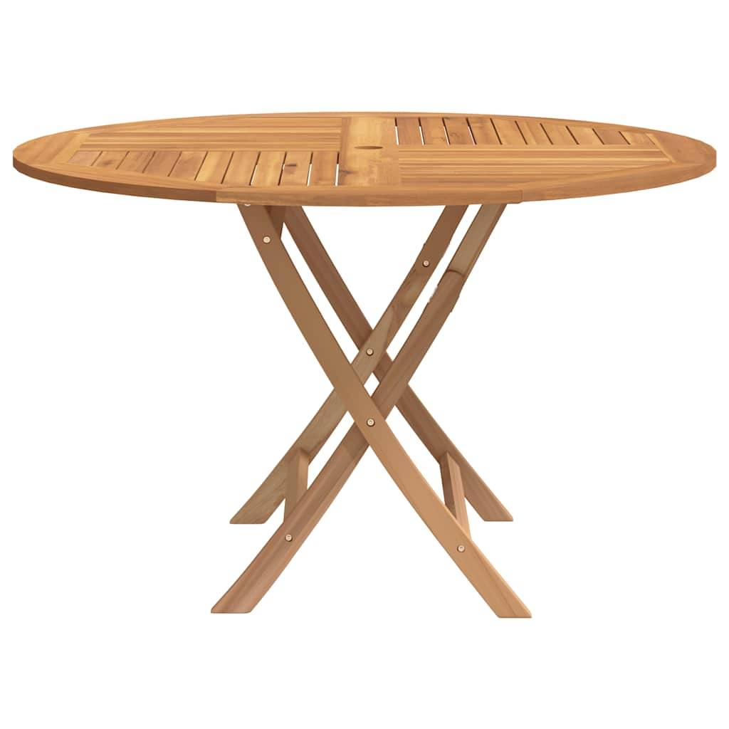 PANGIVO - Table Pliable de Jardin Ø 110 x 75 cm Bois Massif de Teck - PANGIVO - Image 4