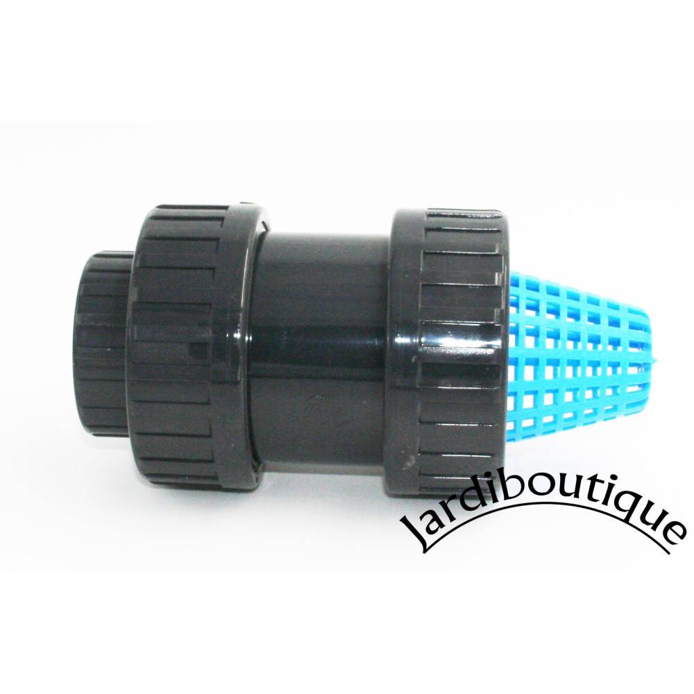 ø 50 -1 pouce 1/2, crépine avec clapet anti-retour en PVC. - Imagen 2