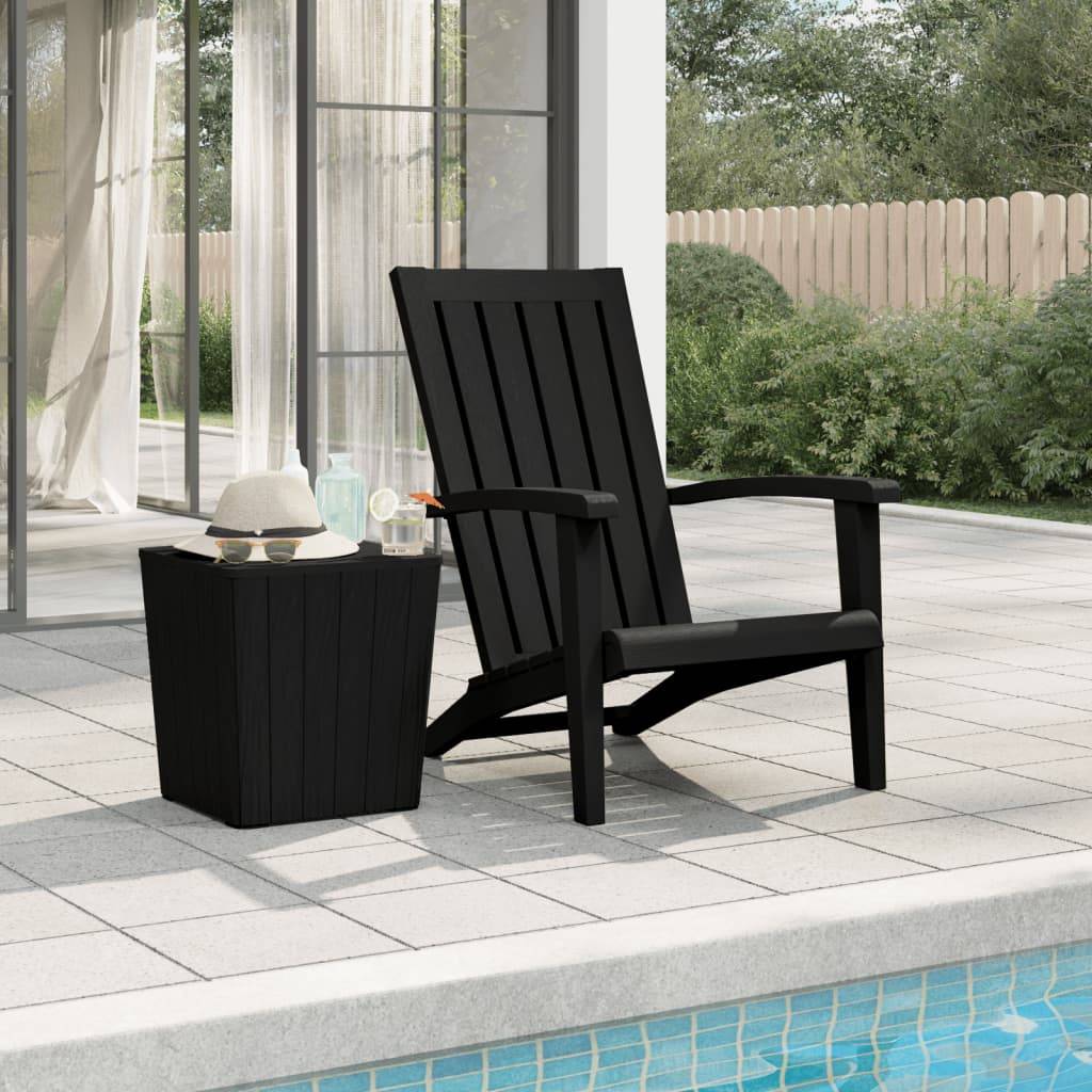 PANGIVO - Chaise de jardin Adirondack noir polypropylène 63 x 85 x 93 cm - PANGIVO - Image 1