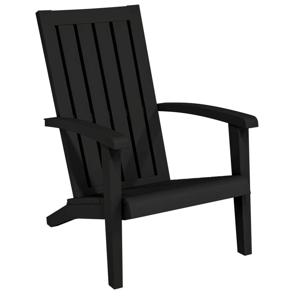 PANGIVO - Chaise de jardin Adirondack noir polypropylène 63 x 85 x 93 cm - PANGIVO - Image 2