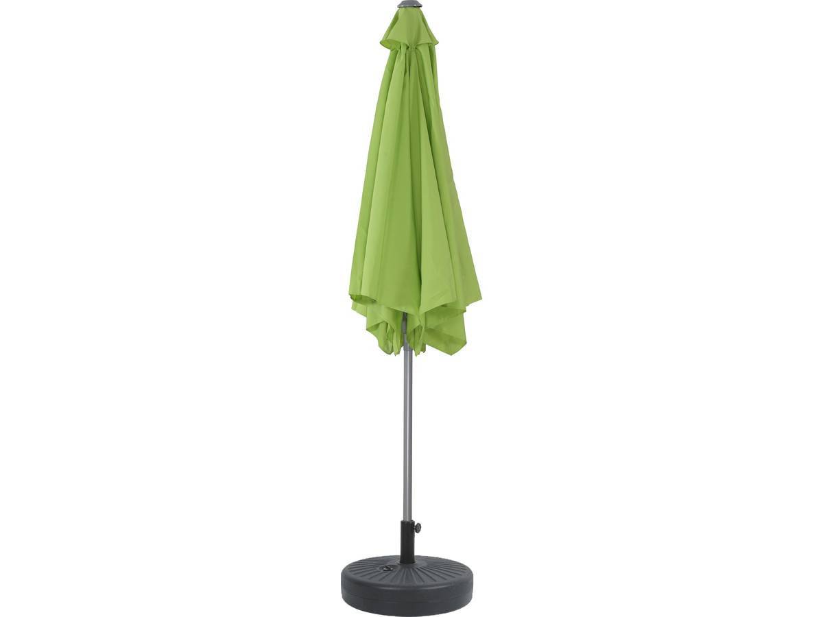Parasol Jardin Droit Alu "sol" - Rond - ø 3m - Vert - Avec Pied à Lester -habitat Et Jardin - Imagen 2