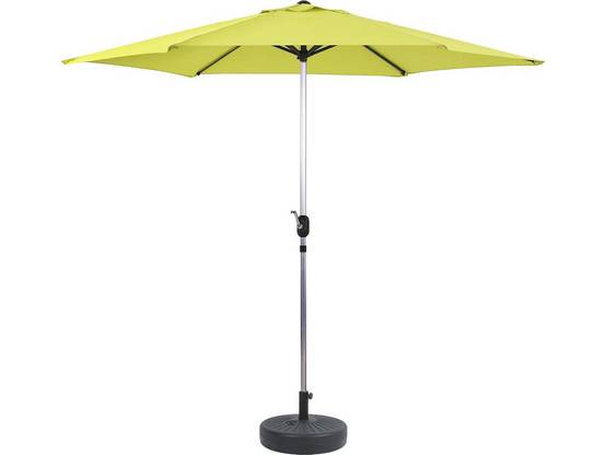 Parasol Jardin Droit Alu "sol" - Rond - ø 3m - Vert - Avec Pied à Lester -habitat Et Jardin - Image 1